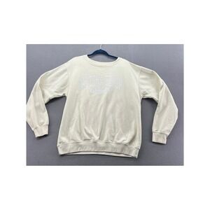 US Apparel Daytona Beach Florida Sweatshirt Womens XL Cream Off White Graphic